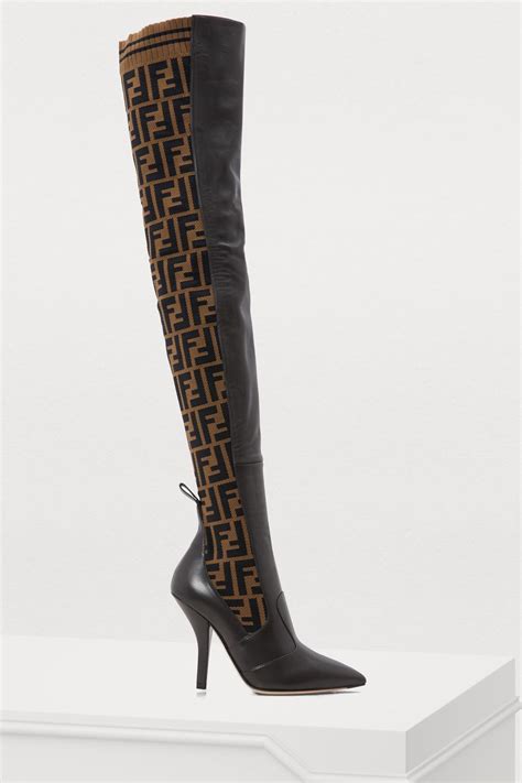 fendi booties|thigh high fendi boots.